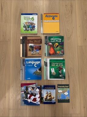 Abeka Grade 6 Homeschool Curriculum - English, Math, History, Science, Health